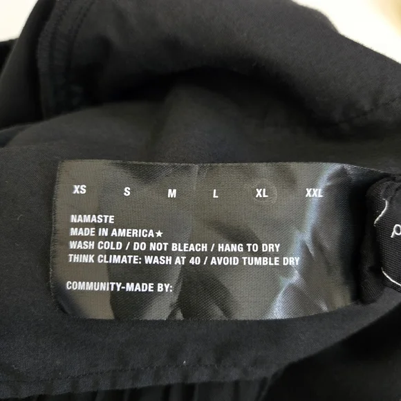 Paskho Namaste Black Travel Pants Wide Leg Elastic Waist XL - Picture 9 of 12